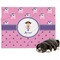 Pink Pirate Dog Blanket - Large (Personalized)
