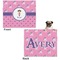 Pink Pirate Microfleece Dog Blanket - Large- Front & Back