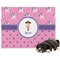 Pink Pirate Dog Blanket (Personalized)
