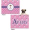 Pink Pirate Microfleece Dog Blanket - Regular - Front & Back