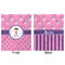 Pink Pirate Minky Blanket - 50"x60" - Double Sided - Front & Back