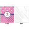 Pink Pirate Minky Blanket - 50"x60" - Single Sided - Front & Back