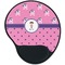 Pink Pirate Mouse Pad with Wrist Support - Main