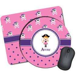 Pink Pirate Mouse Pad (Personalized)