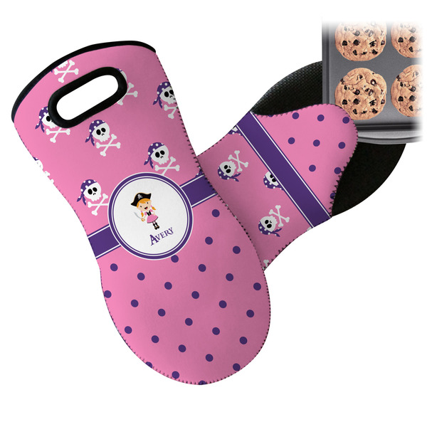 Pink Pirate Neoprene Oven Mitt