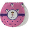 Pink Pirate Burp Pad - Velour w/ Name or Text