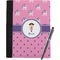 Pink Pirate Notebook Padfolio
