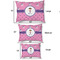 Pink Pirate Outdoor Dog Beds - SIZE CHART
