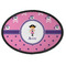 Pink Pirate Oval Patch