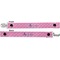 Pink Pirate Pacifier Clip - Front and Back