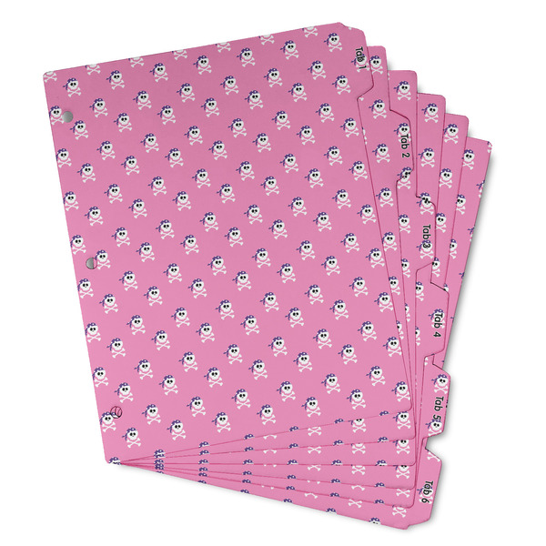 Pink Pirate Page Dividers - Set of 6 - Main/Front