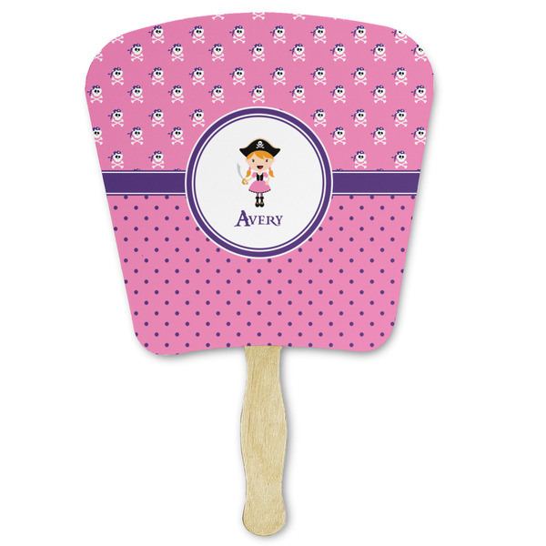 Custom Pink Pirate Paper Fan (Personalized)