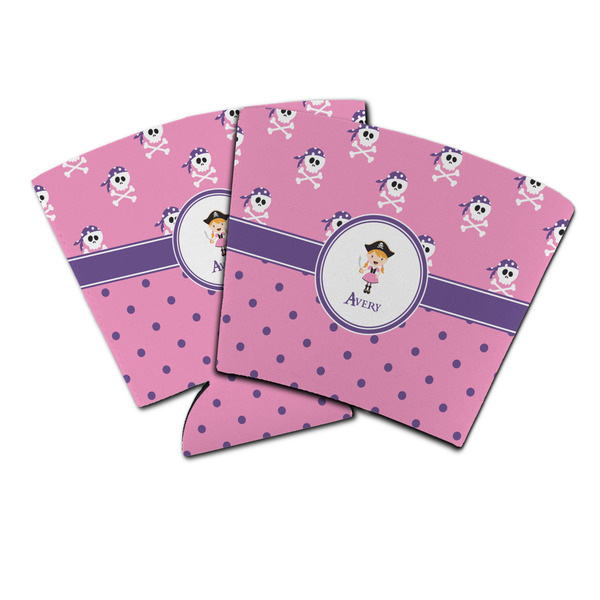 Custom Pink Pirate Party Cup Sleeve (Personalized)