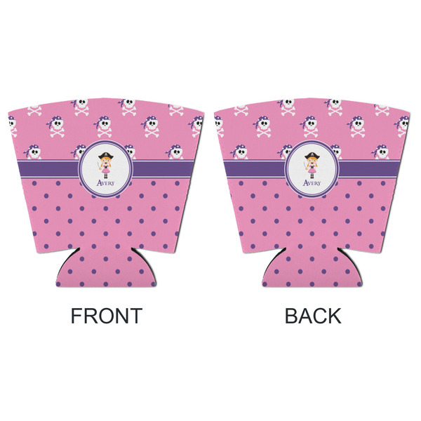 Pink Pirate Party Cup Sleeves - with bottom - APPROVAL