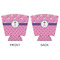 Pink Pirate Party Cup Sleeves - with bottom - APPROVAL