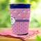 Pink Pirate Party Cup Sleeves - with bottom - Lifestyle