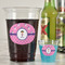 Pink Pirate Party Cups - 16oz - In Context