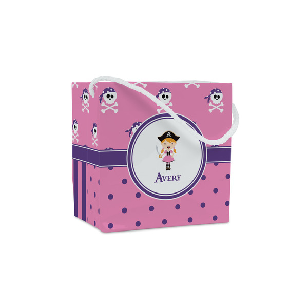 Custom Pink Pirate Party Favor Gift Bags (Personalized)