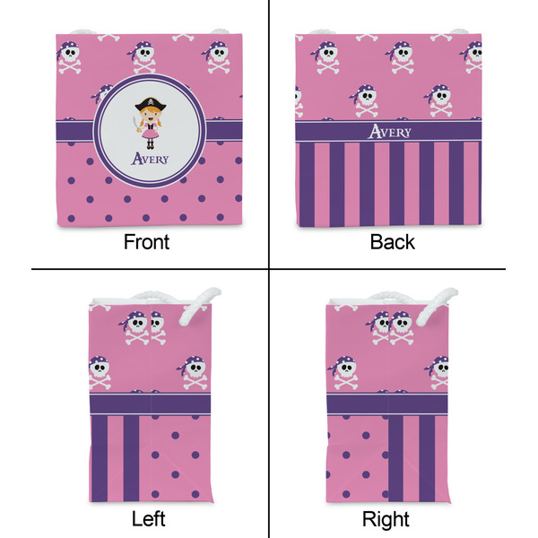 Pink Pirate Party Favor Gift Bag - Matte - Approval