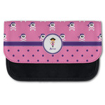 Pink Pirate Canvas Pencil Case w/ Name or Text