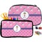 Pink Pirate Pencil / School Supplies Bags Small and Medium