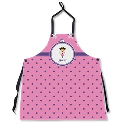 Pink Pirate Apron Without Pockets w/ Name or Text