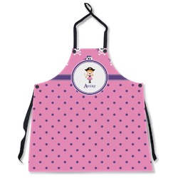 Pink Pirate Apron Without Pockets w/ Name or Text