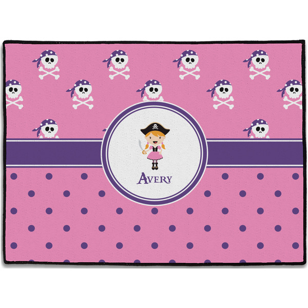 Custom Pink Pirate Door Mat (Personalized)