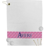 Pink Pirate Golf Bag Towel (Personalized)
