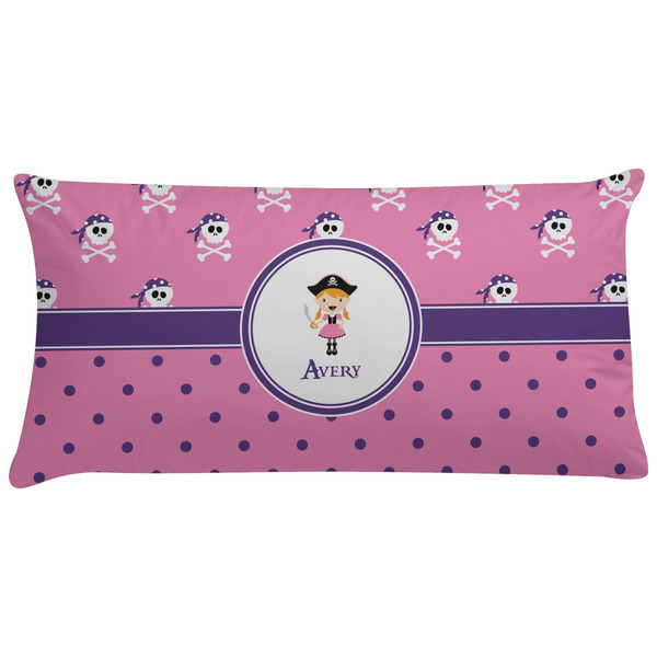 Custom Pink Pirate Pillow Case - King (Personalized)