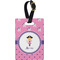 Pink Pirate Personalized Rectangular Luggage Tag