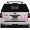 Pink Pirate Personalized Square Car Magnets on Ford Explorer