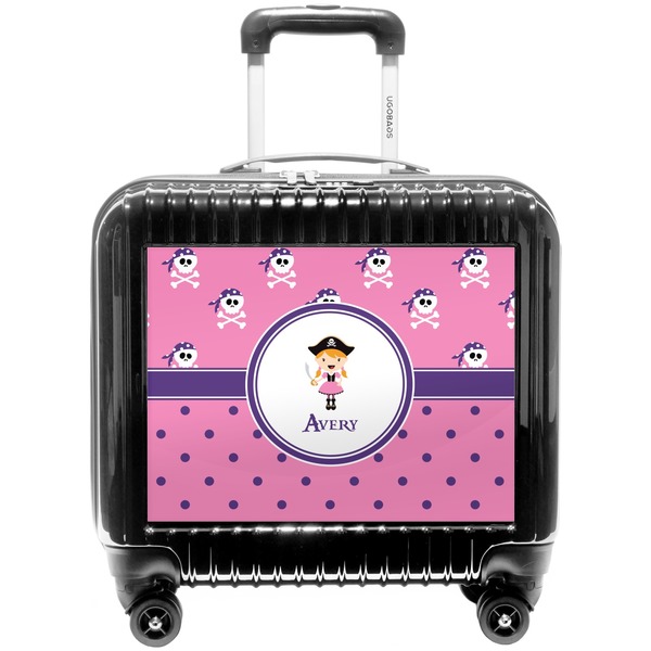 Custom Pink Pirate Pilot / Flight Suitcase (Personalized)