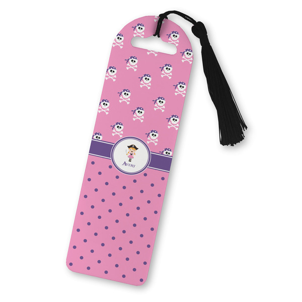 Custom Pink Pirate Plastic Bookmark (Personalized)