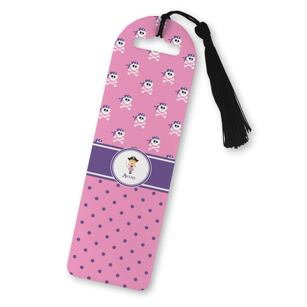 Custom Pink Pirate Plastic Bookmark (Personalized)