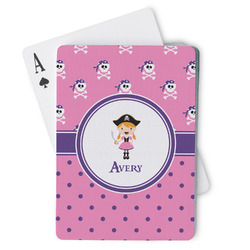 Pink Pirate Playing Cards (Personalized)