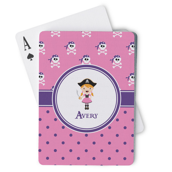 Custom Pink Pirate Playing Cards (Personalized)