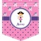 Pink Pirate Iron On Faux Pocket (Personalized)
