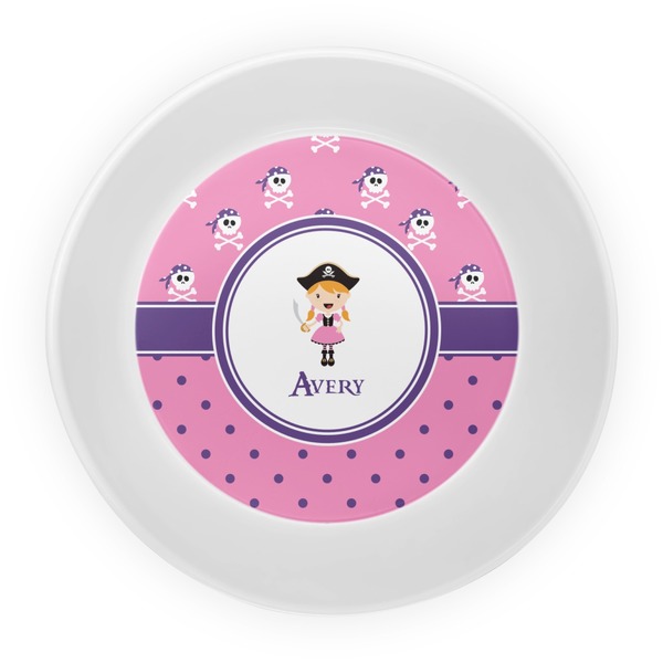 Pink Pirate Melamine Bowl - Center