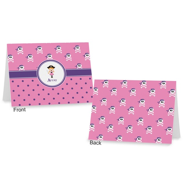 Pink Pirate Postcard - Front and Back