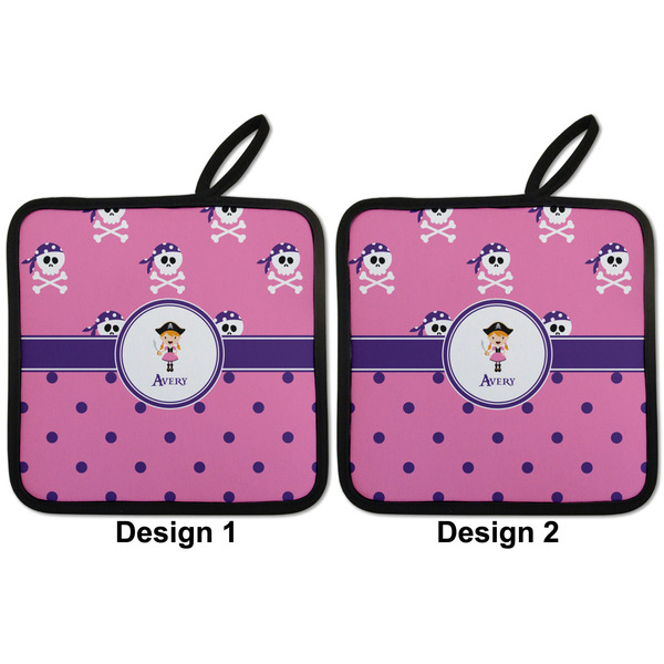 Pink Pirate Pot Holders - Set of 2 APPROVAL