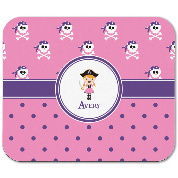 Pink Pirate Rectangular Mouse Pad - APPROVAL