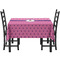 Pink Pirate Rectangular Tablecloths - Side View