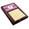 Pink Pirate Red Mahogany Sticky Note Holder - Angle