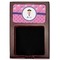 Pink Pirate Red Mahogany Sticky Note Holder - Flat
