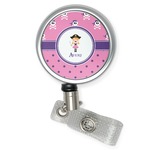 Pink Pirate Retractable Badge Reel (Personalized)