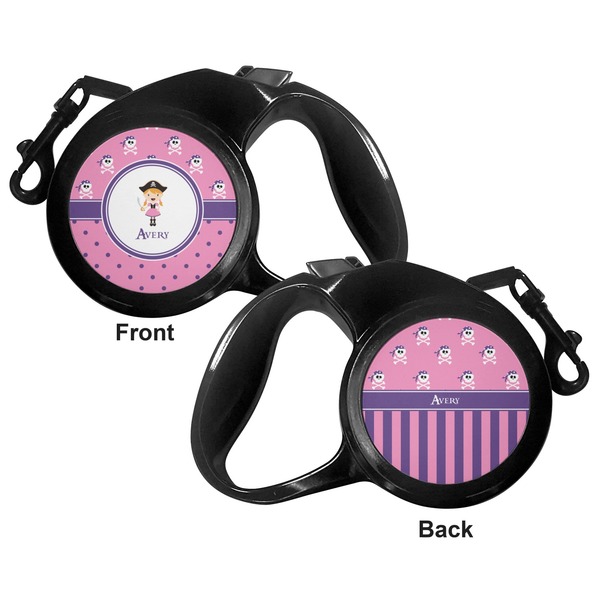 Pink Pirate Retractable Dog Leash - Small - Apvl