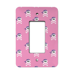 Pink Pirate Rocker Style Light Switch Cover (Personalized)