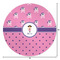 Pink Pirate Round Area Rug - Size