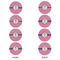 Pink Pirate Round Linen Placemats - APPROVAL Set of 4 (double sided)